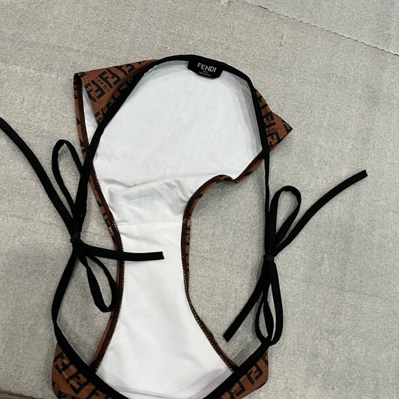 [XL]Fendi Brown and Black Bikini Bottom Logo Monogram Classic Elegant - Picture 4 of 5
